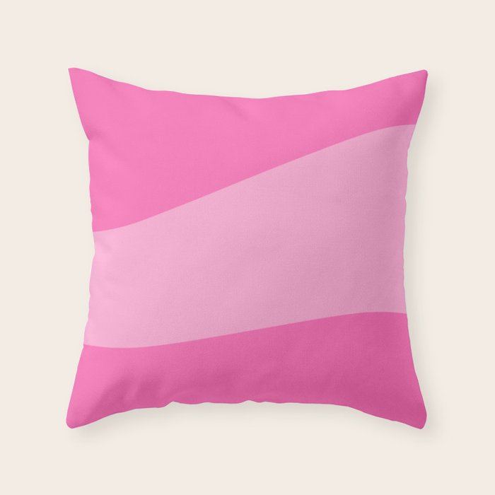 HotPink accent Throw Pillow