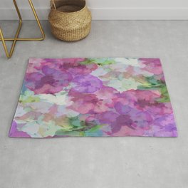 Sweet Peas Floral Abstract Rug
