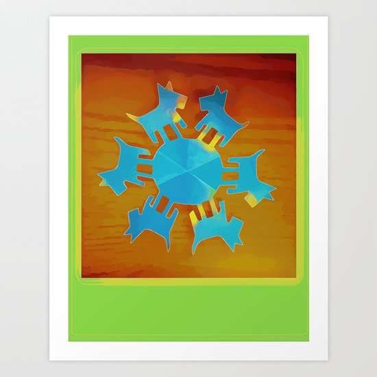 Global Scotties Art Print