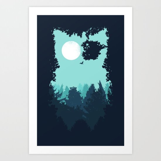 Winter Owl Art Print