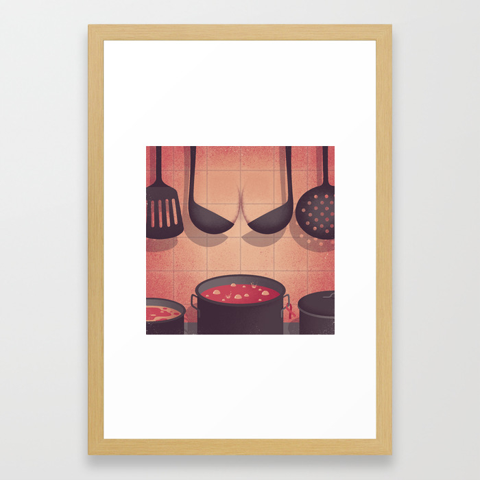 Sexy Kitchen Framed Art Print By Davidebonazzi Society6