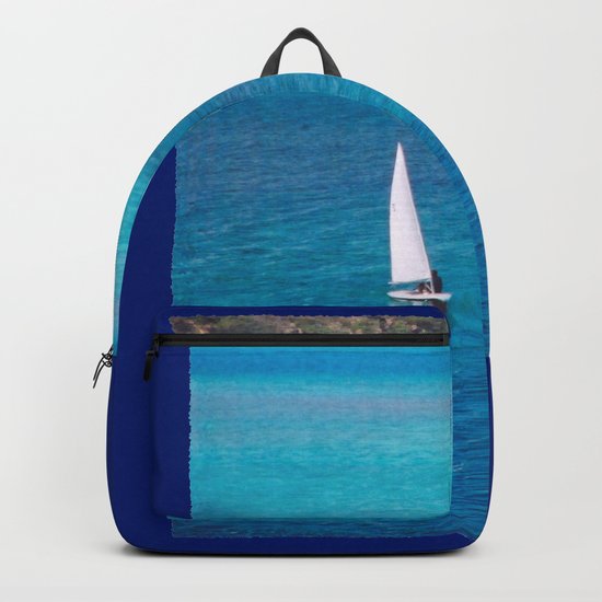 Perfect Blue Sailing Day Backpack