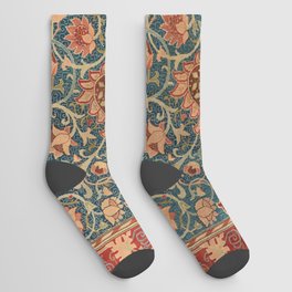 Holland Park Carpet Rug William Morris 1883 Antique Vintage Victorian Jugendstil Art Nouveau Retro Socks