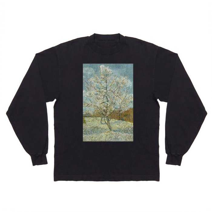 The pink peach tree by Van Gogh Long Sleeve T Shirt