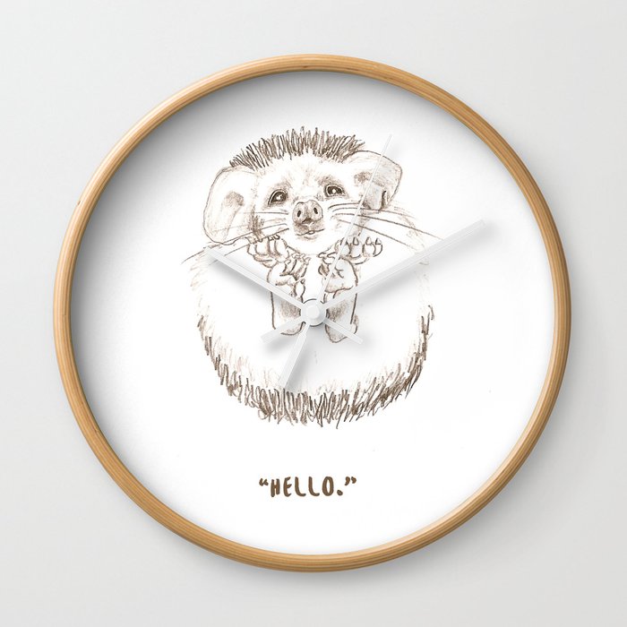 Hedgehog Wall Clock