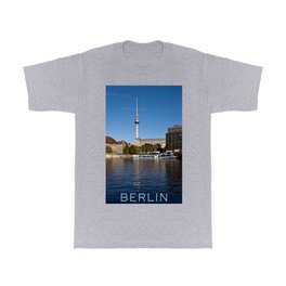 Autumnal Feeling at the River Spree in Berlin T Shirt | Houses, Panorama, Ship, Buildings, Photo, Boat, Urbanlandscape, Architecture, Riverspree, Cityshape 