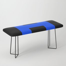 Letter H (Blue & Black) Bench
