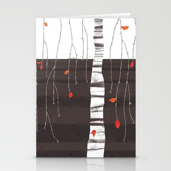 The last of the leaves. Stationery Cards