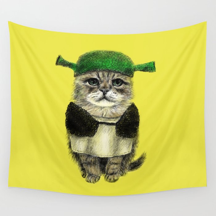 shrek wall tapestry