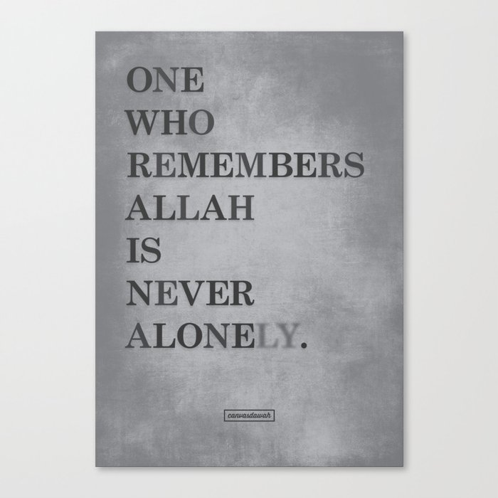 One Who Remembers Allah Canvas Print