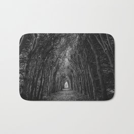 Tunnel of love; Diepenveen, Overste, Netherlands tunnel of trees art portrait nature black and white photograph / photography Bath Mat | Beautiful, Treelined, Trees, Love, Black And White, Of, Nature, Autumn, Forest, Roads 