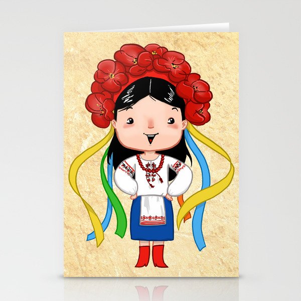 A Ukrainian Girl Stationery Cards