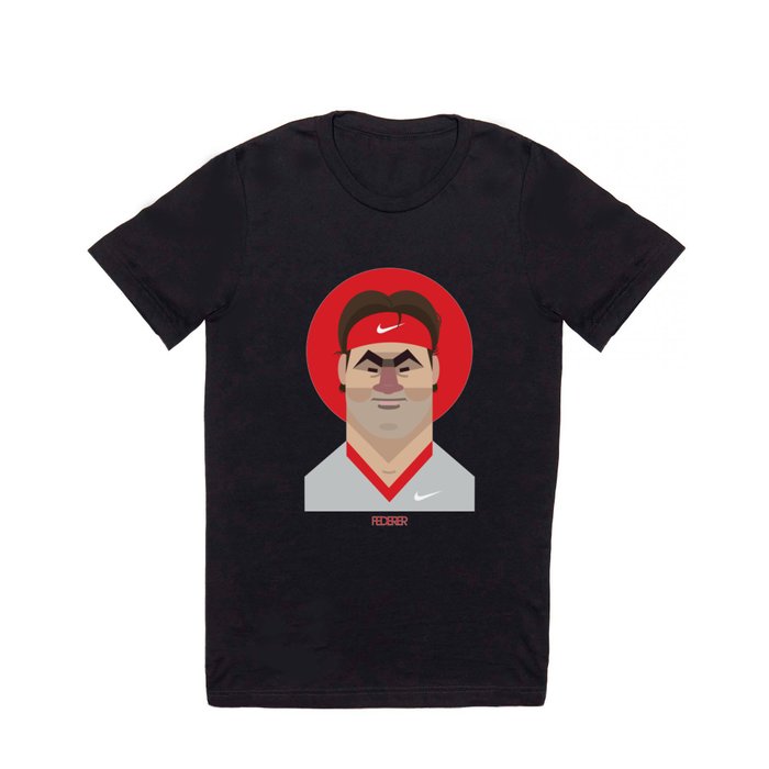 Roger Federer Tennis Illustration T Shirt
