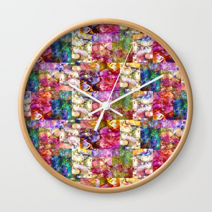 Rose Jeweled Wall Clock