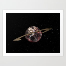 Party Fever Saturn Art Print