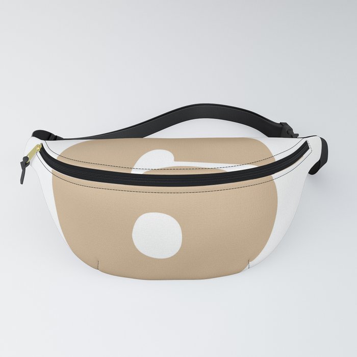 6 (Tan & White Number) Fanny Pack