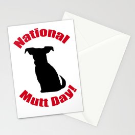  National Mutt Day Stationery Card