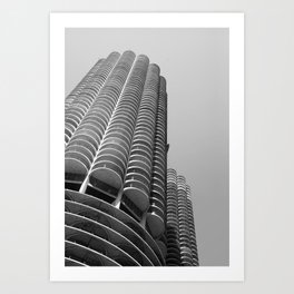 Corn Cob Buildings, Chicago Art Print