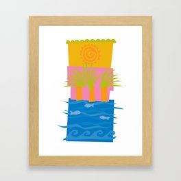 Sun Sand & Surf Framed Art Print