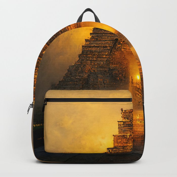 Ancient Mayan Temple Backpack