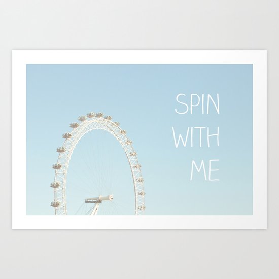 Spin with me Art Print