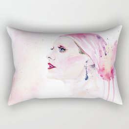 Rayon | Jared Leto in Dallas Buyers Club | Watercolor Portrait Rectangular Pillow