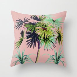 palm tree Throw Pillow