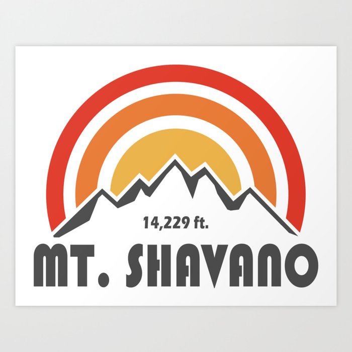 Mt. Shavano Colorado Art Print