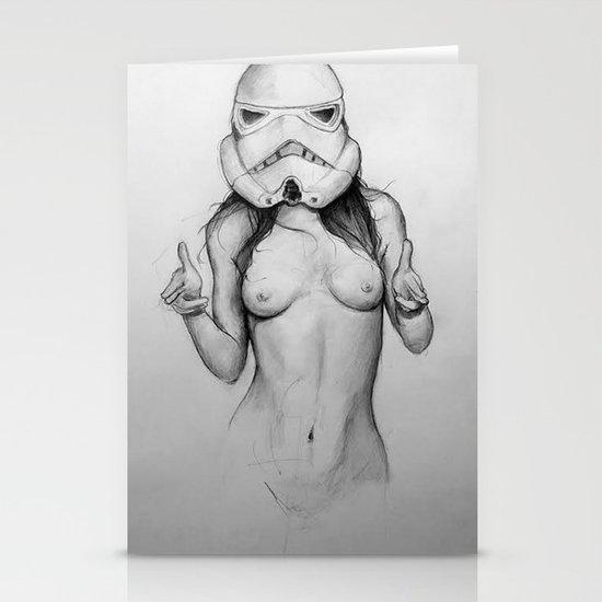 Sexy Stormtrooper Stationery Cards