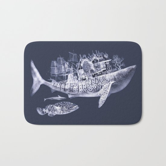 shark night Bath Mat