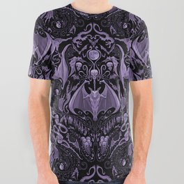Bats and Beasts - ROYAL PURPLE All Over Graphic Tee