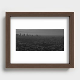 LA skyline Recessed Framed Print