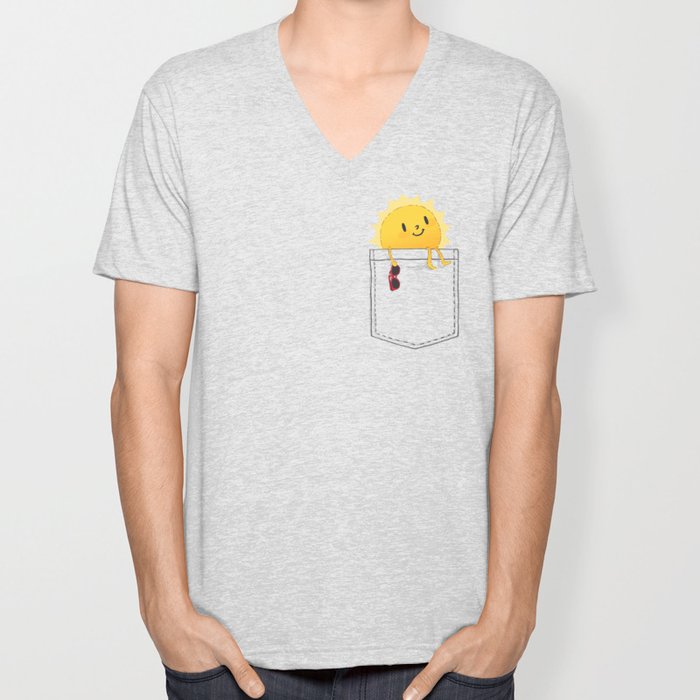 Pocketful of sunshine Unisex VNeck by budikwan Society6