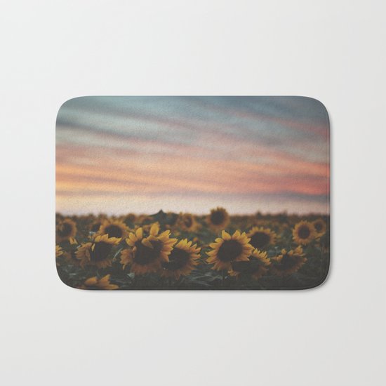 Oahu's Sunflowers Bath Mat