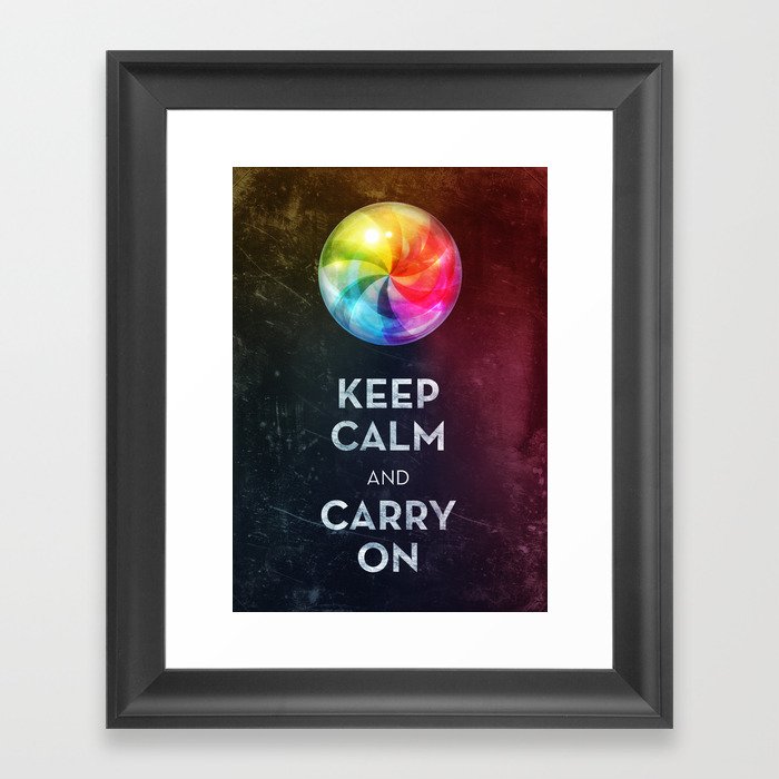 Keep Calm Framed Art Print