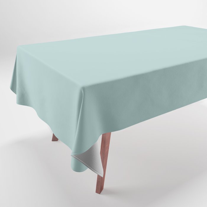 Pastel Blue Solid Color Hue Shade - Patternless Tablecloth