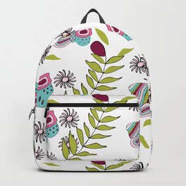 Butterflies and leaves Backpack