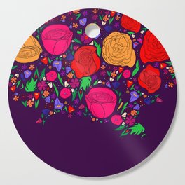 Mexican Flowers Cutting Board