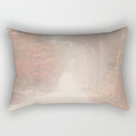 Foggy Autumn Day Rectangular Pillow