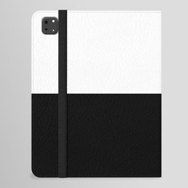 Abstract Black and White Horizon Color Block iPad Folio Case