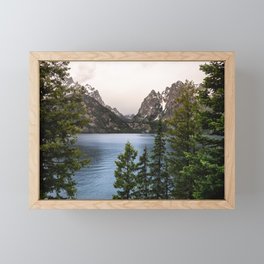 Grand Teton Wanderlust Lake Adventure - Nature Photography Framed Mini Art Print