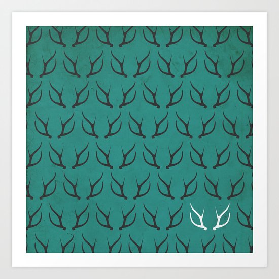 Antlers Art Print