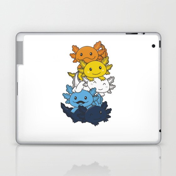 Aroace Flag Gay Pride Lgbtq Axolotl Laptop & iPad Skin