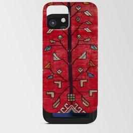 Persian Floral Rug With Several Birds Probably Quail iPhone Card Case