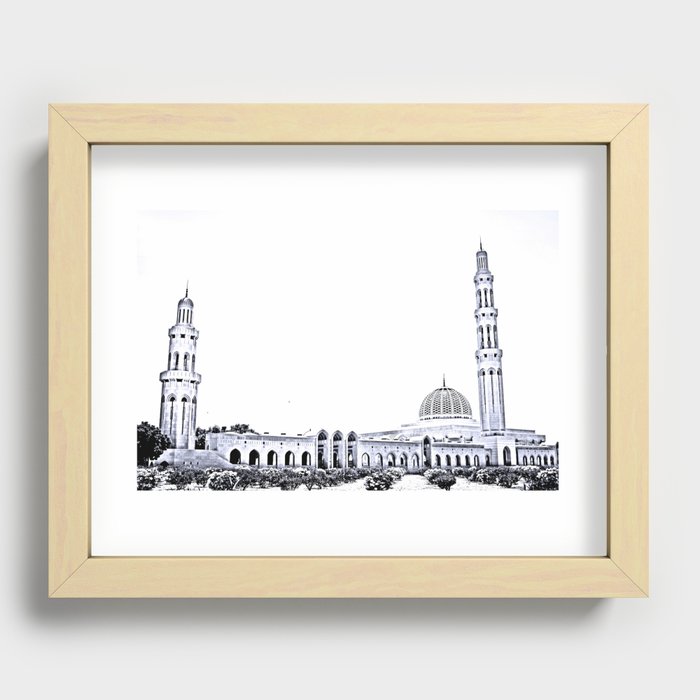 Sultan Qaboos's Mosque Recessed Framed Print