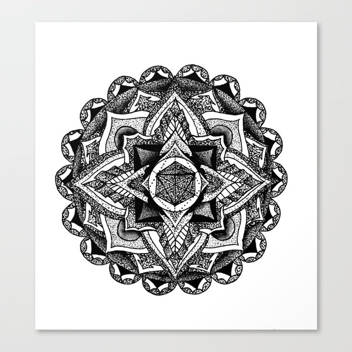 Mandala Circles Canvas Print