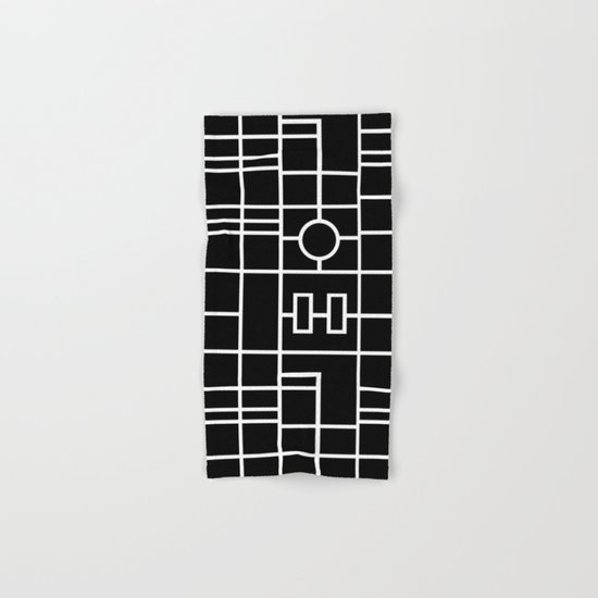 Map With Roundabout Hand & Bath Towel