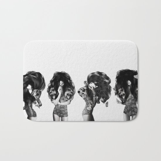 Lions And Bears Party Bath Mat
