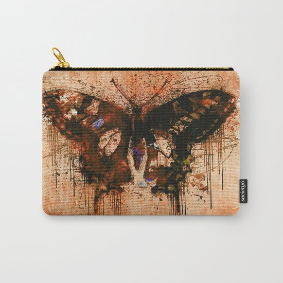 artistic watercolor butterfly painting artwork Carry-All Pouch