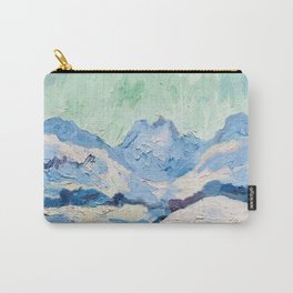 Giovanni Giacometti Winterlandschaft bei Maloja mit Blick ins Fornotal Carry-All Pouch